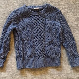 Cozy Blue Cable Knit Sweater